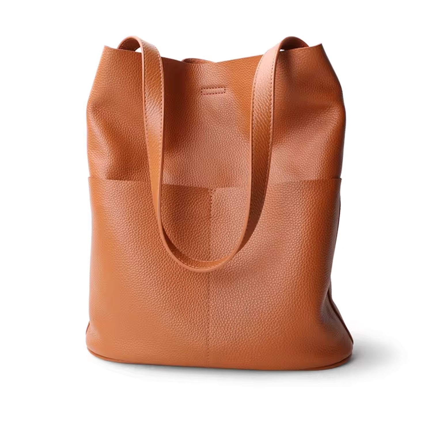 Sac cabas en cuir Ry &amp; Ginger couleur caramel