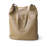 Ry & Ginger Leather Tote in Taupe