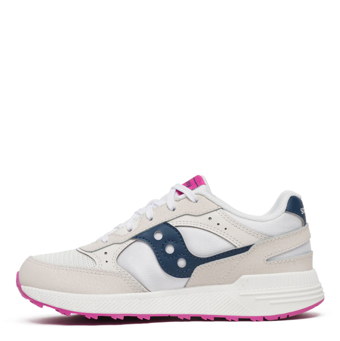 Saucony Kids' Unisex Eclipse Kdz in White/Navy/Pink