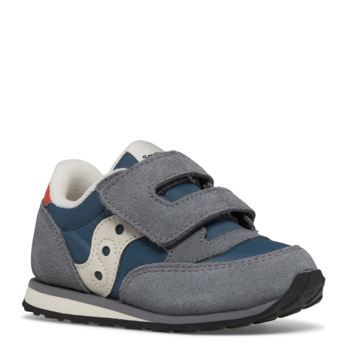 Saucony Kids' Unisex Baby Jazz HL in Grey/Blue