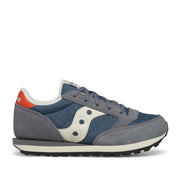 Saucony Kids' Unisex Jazz Original in Grey/Blue/Yellow