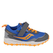 Saucony Kids' Unisex Peregrine Kdz A/C Shield in Blue/Orange