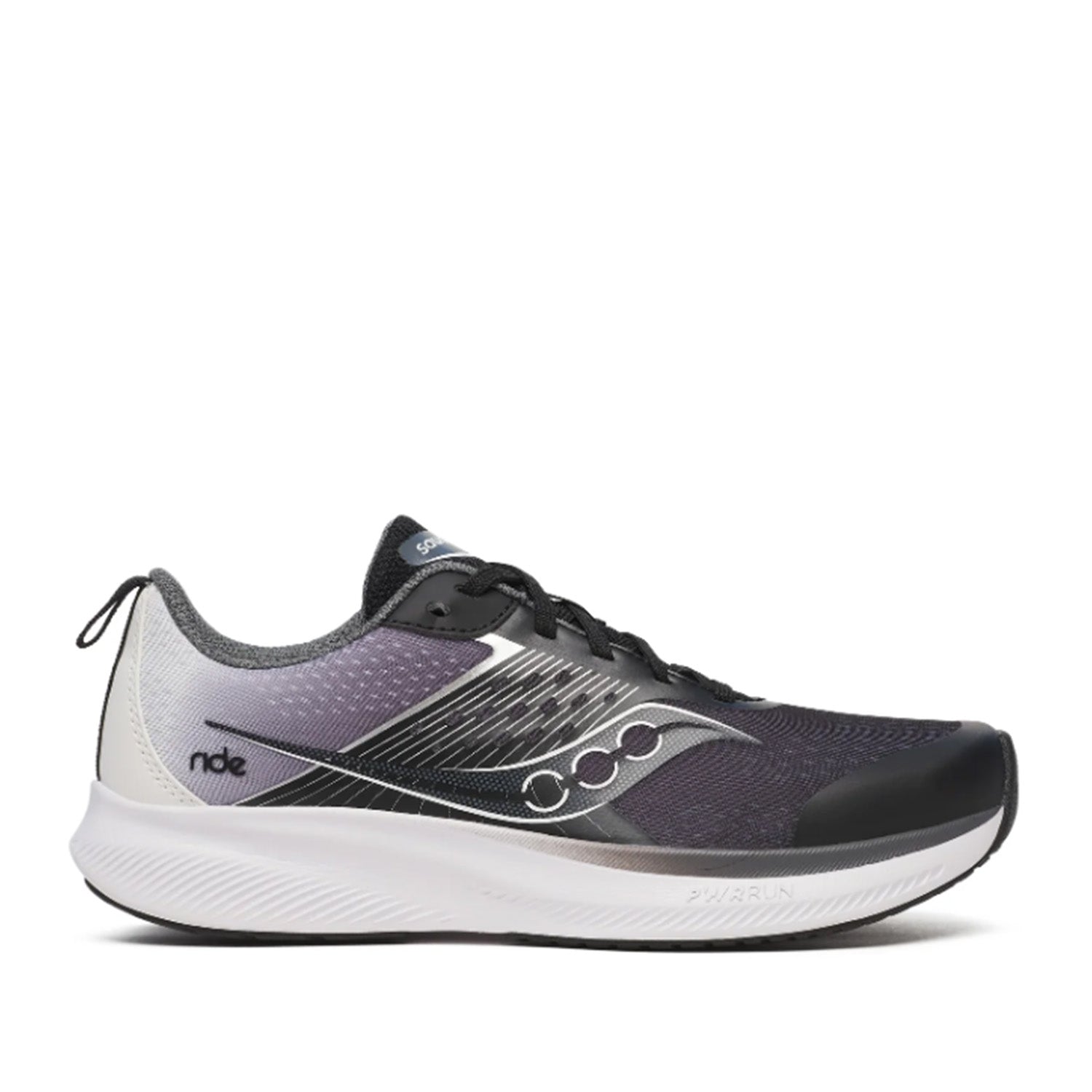 Saucony Ride KDZ unisexe pour enfants, noir et blanc