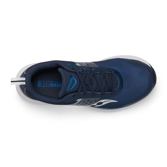 Saucony Ride KDZ unisexe pour enfants, coloris marine/argent