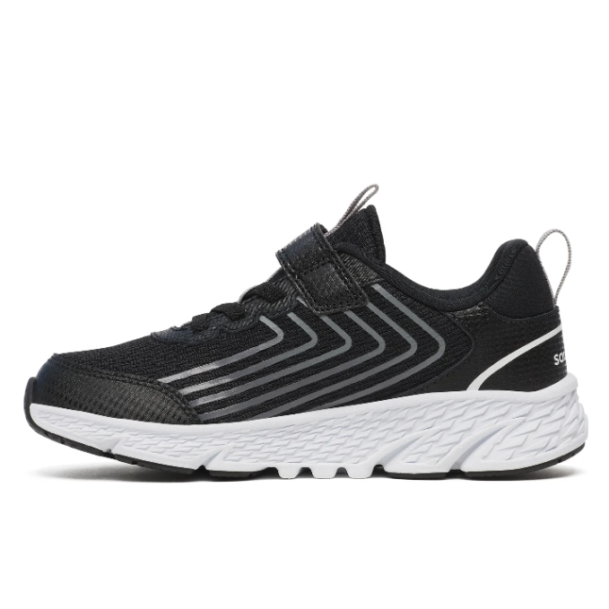 Saucony Kids' Unisex Wind 3.0 A/C in Black/White