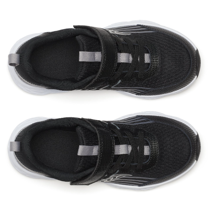 Saucony Kids' Unisex Wind 3.0 A/C in Black/White