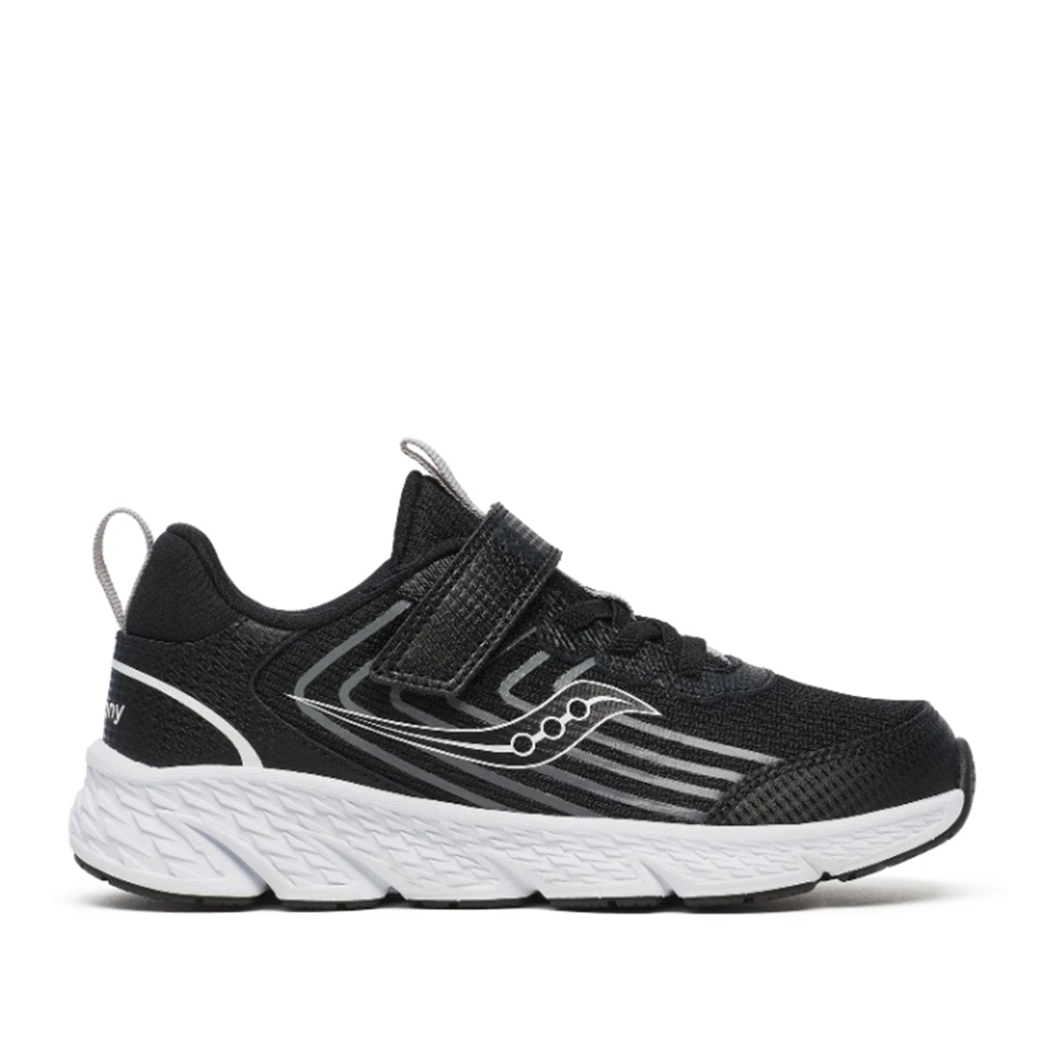 Saucony Kids' Unisex Wind 3.0 A/C in Black/White