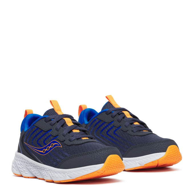 Saucony Wind 3.0 unisexe pour enfants, coloris marine/peel
