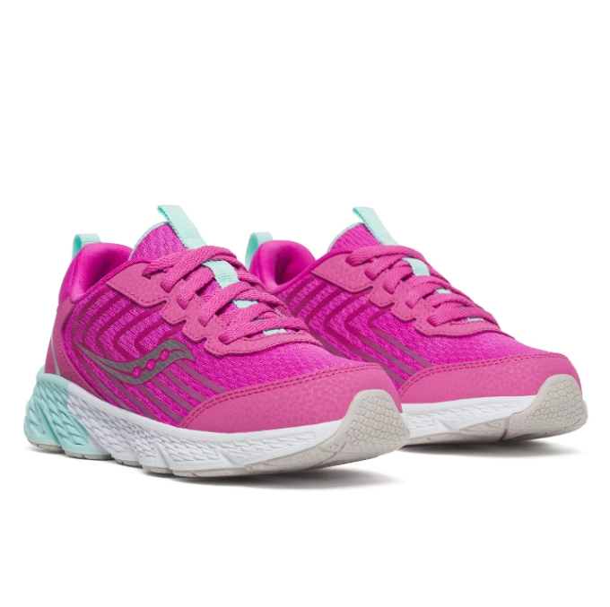 Saucony Kids' Unisex Wind 3.0 in Pink