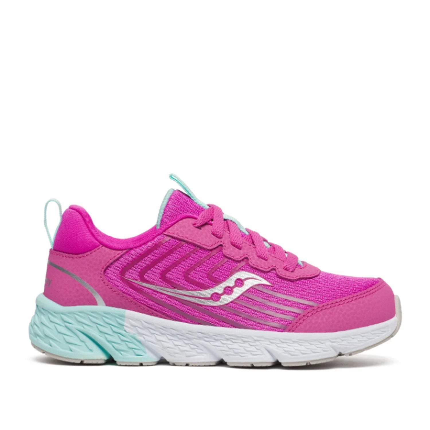 Saucony Kids' Unisex Wind 3.0 in Pink