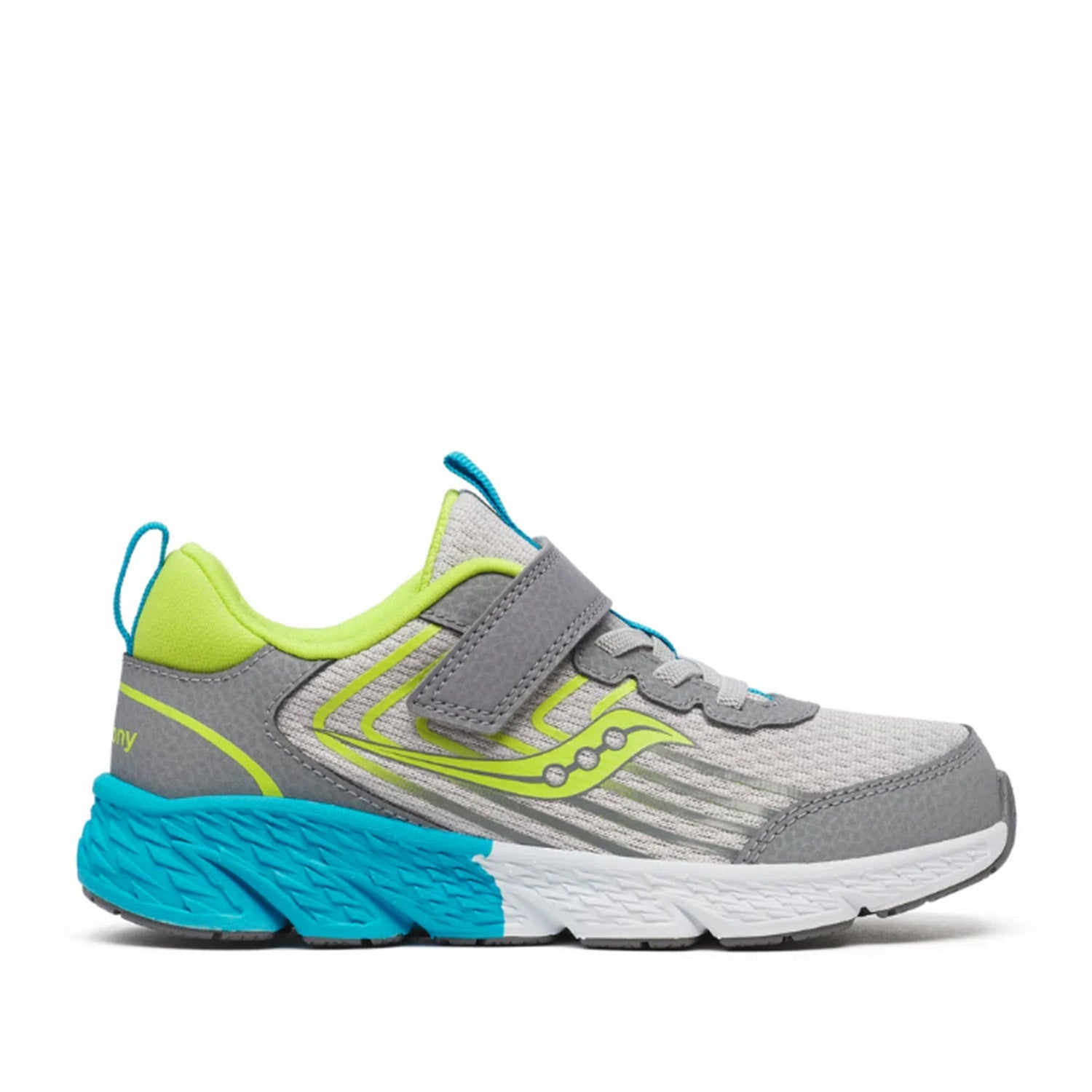 Saucony Kids' Unisex Wind 3.0 A/C in Grey/Green