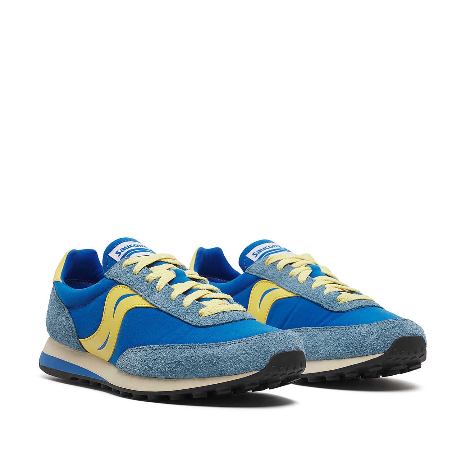 Baskets Saucony unisexes 80 en bleu/moutarde