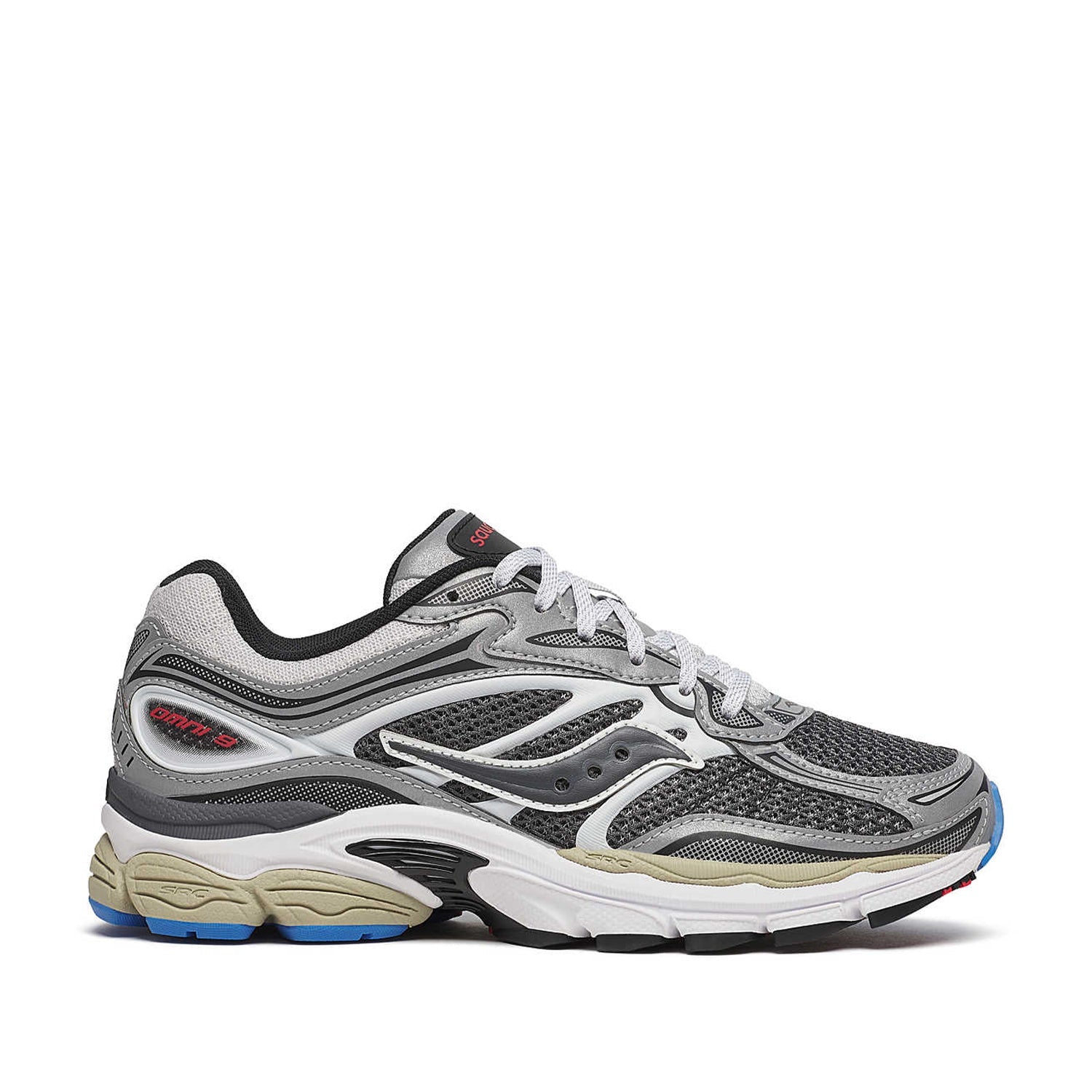 Saucony Unisex Progrid Omni 9 in Grey/Silver