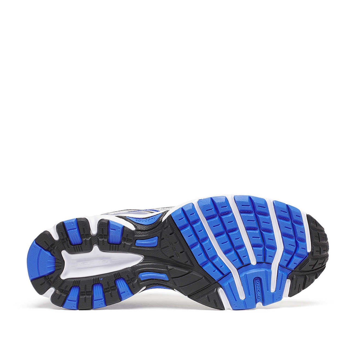 Chaussures de football Saucony Ride Millennium pour homme, coloris blanc/bleu roi