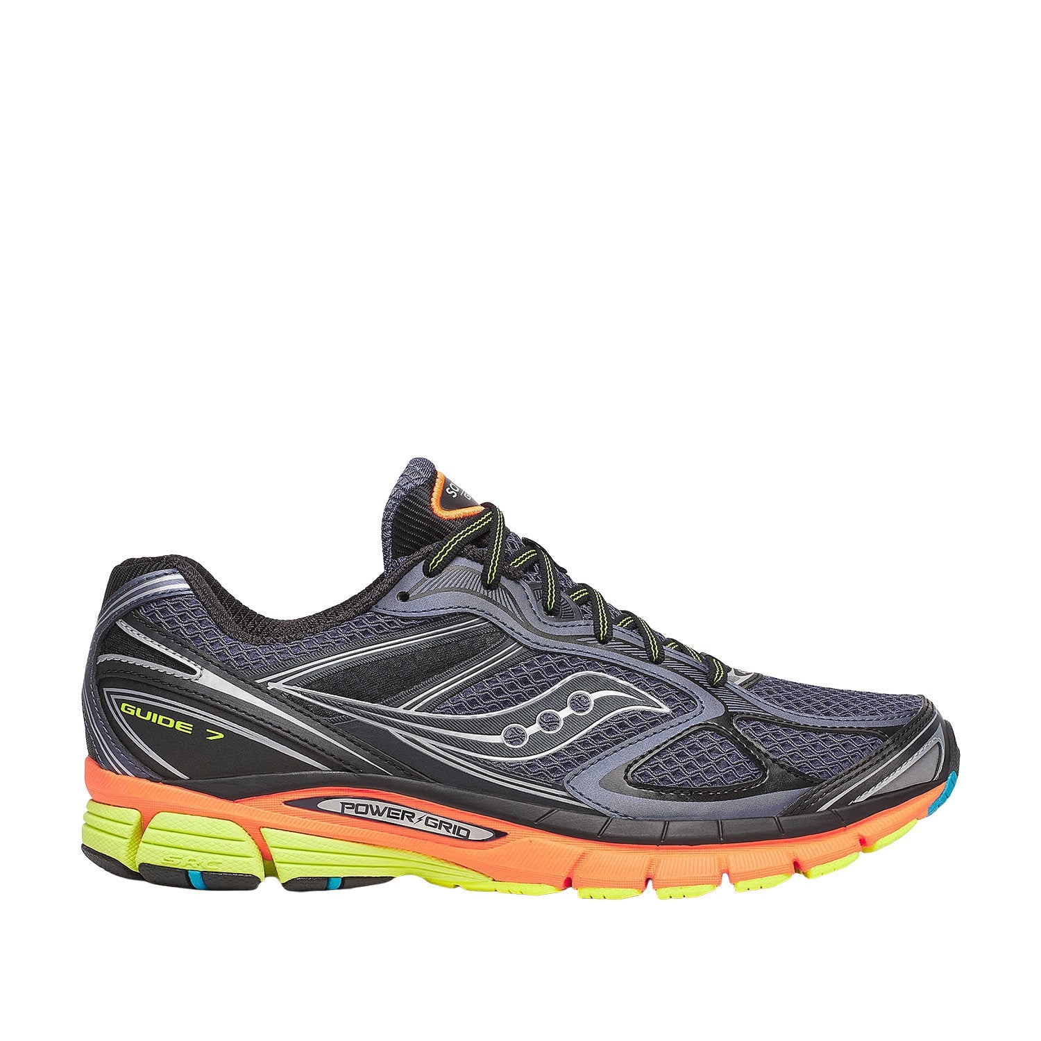 Lunettes de soleil Saucony Progrid Guide 7 unisexes, grises et multicolores.