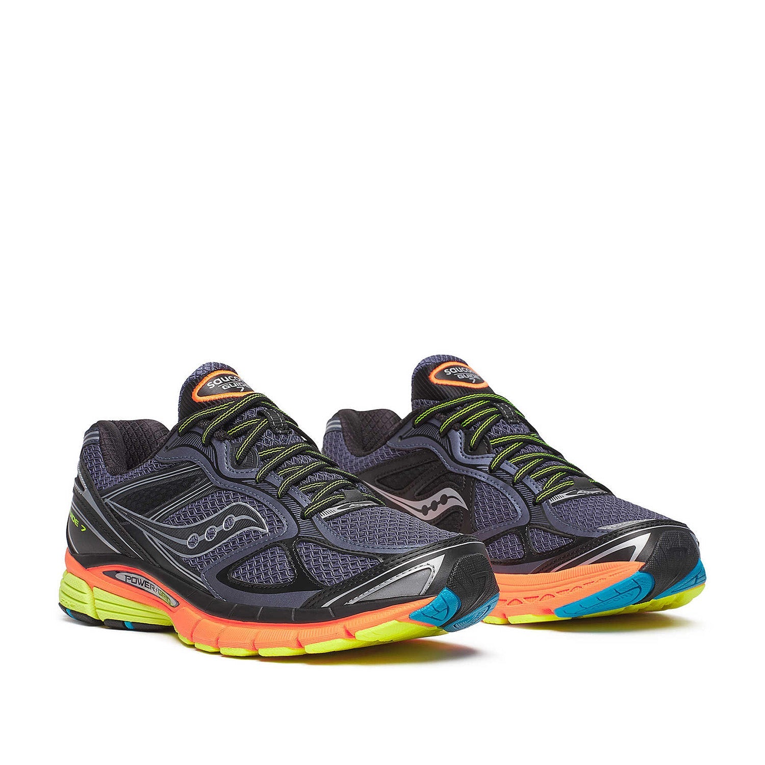 Lunettes de soleil Saucony Progrid Guide 7 unisexes, grises et multicolores.