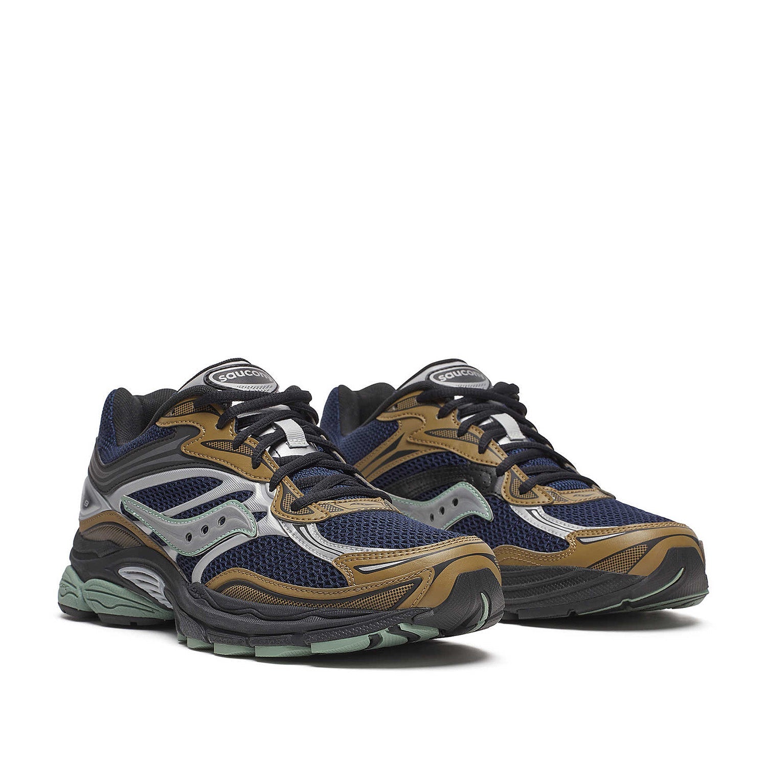 Saucony Unisex Progrid Omni 9 in Brown/Navy