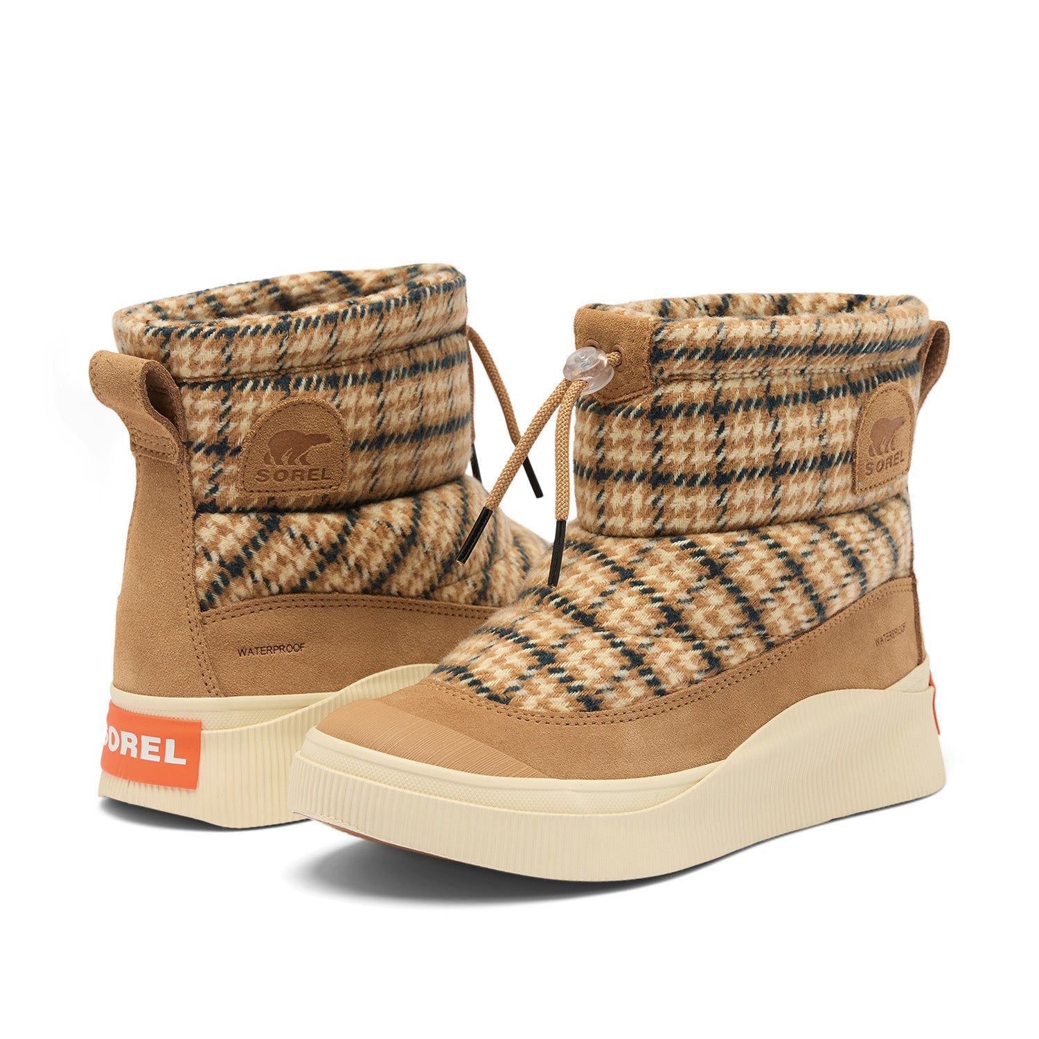 Sorel Women's Out N About IV Puffy WP in Tawny Buff/Night Shadow