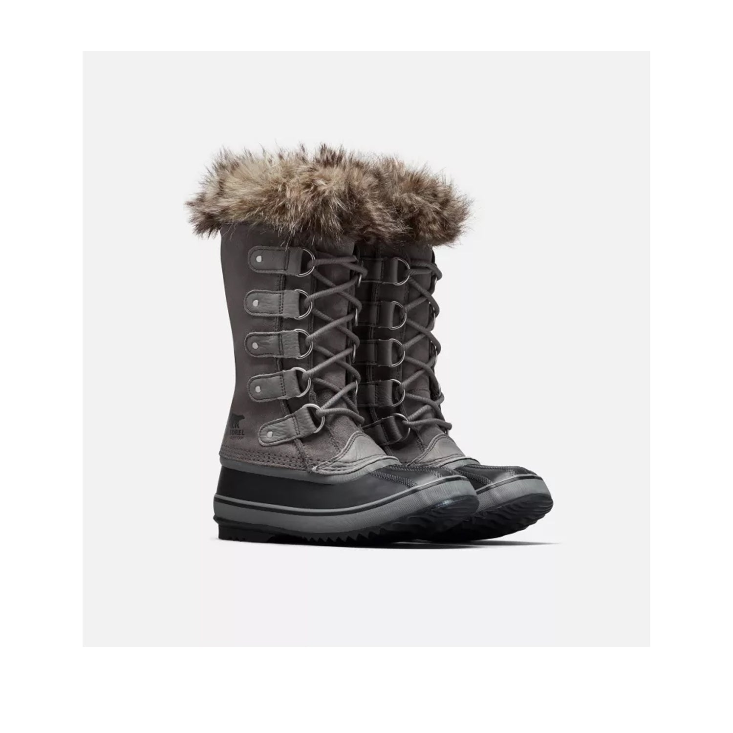 Sorel Women's Joan of Arctic WP in Quarry, Black