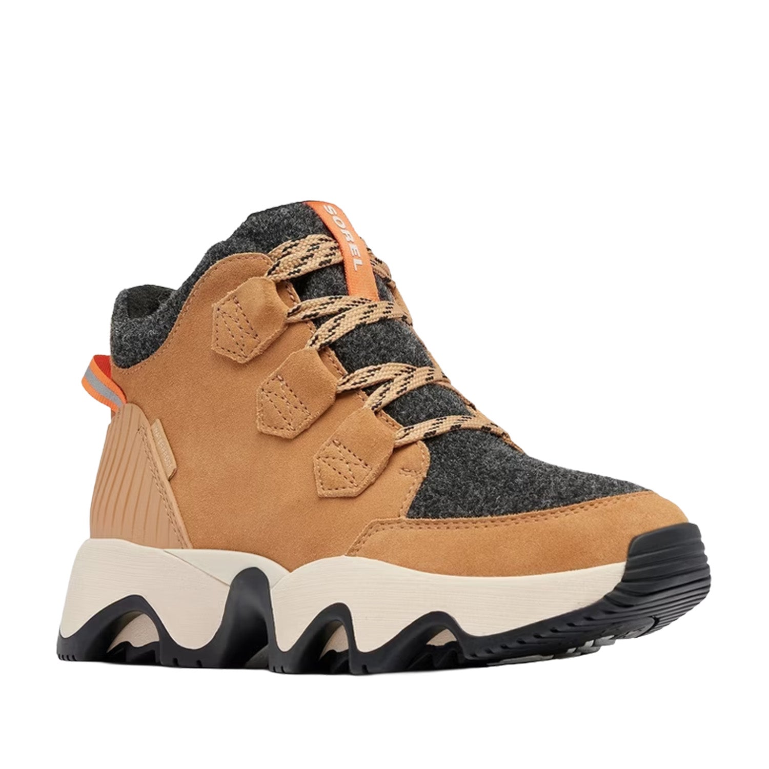 Sorel Women's KINETIC Impact Caribou Plus WP in Tawny Buff/Black