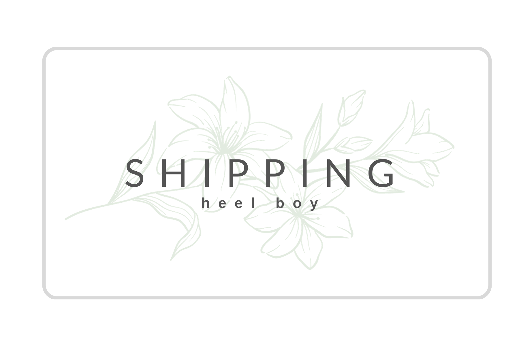 heel boy shipping charge