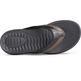 Sperry Men's Plushwave Dock Slide in Black