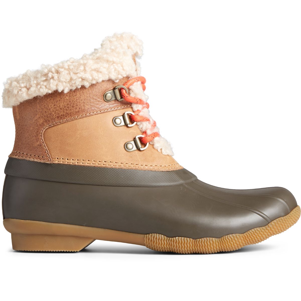Chaussures de ski Sperry Saltwater Alpine pour femme, en cuir couleur fauve