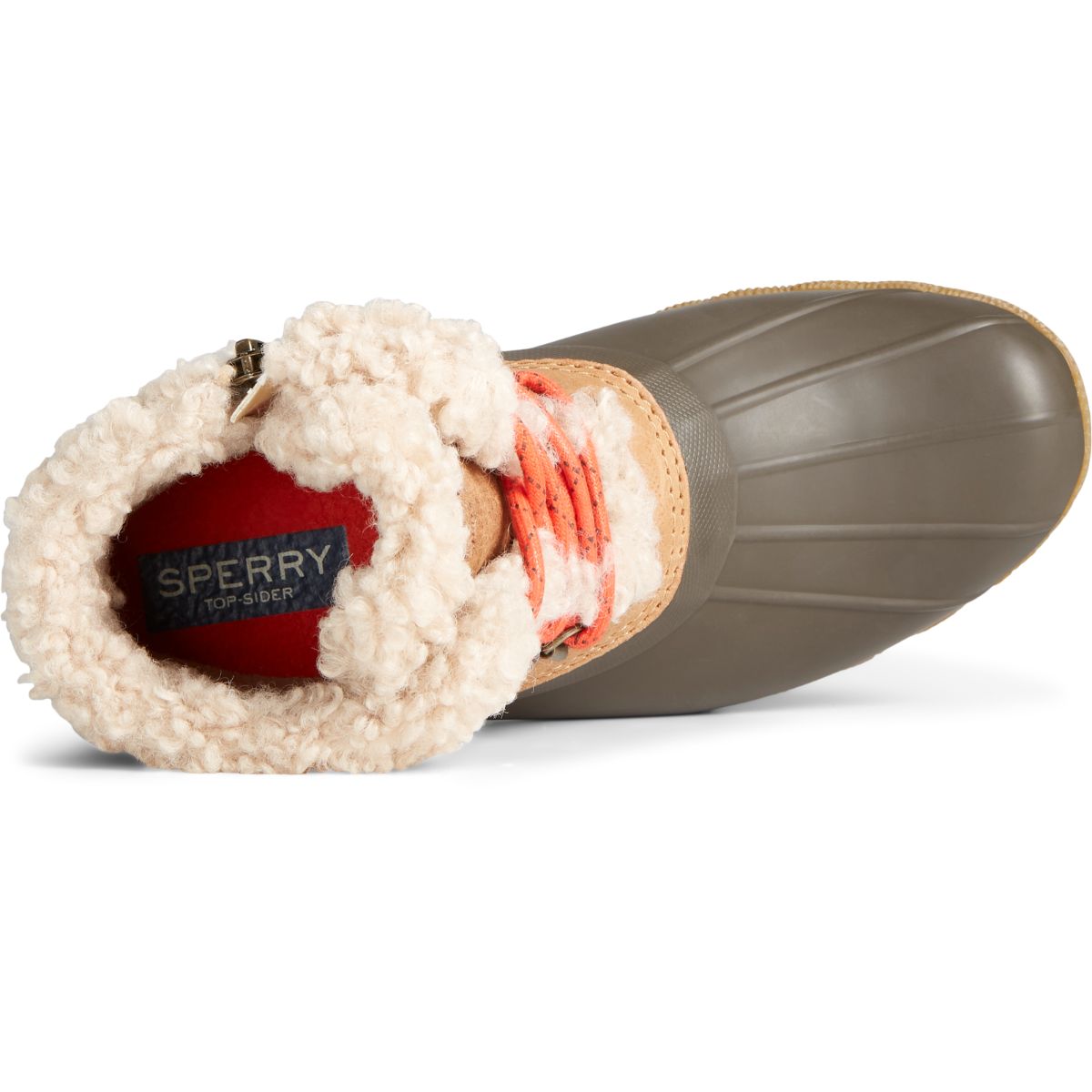 Chaussures de ski Sperry Saltwater Alpine pour femme, en cuir couleur fauve