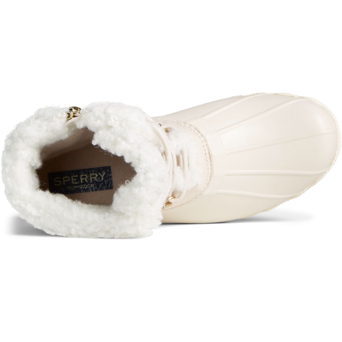 Chaussures de ski Sperry Saltwater Alpine pour femme, en cuir blanc