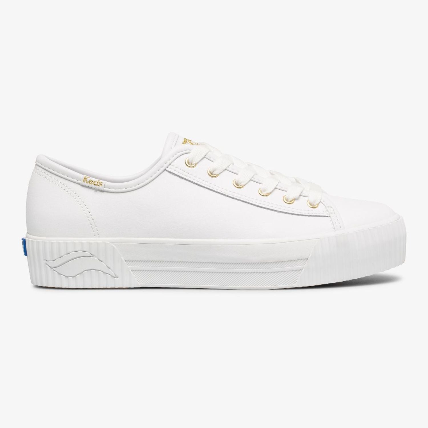 Keds Women's Triple Kick Amp Leather in White Sneakers Keds 7 