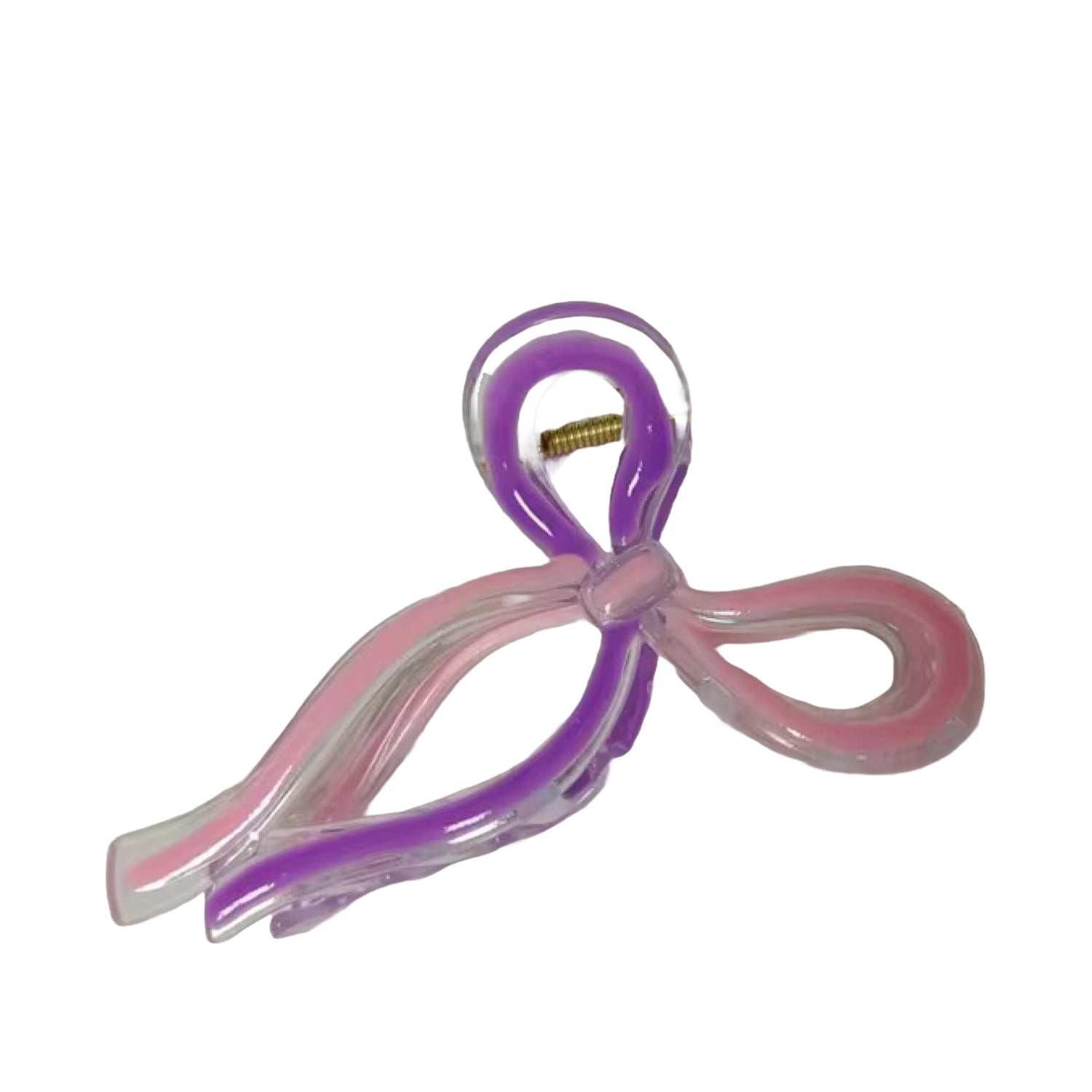 Kennie Rylie Two-Tone Bow Claw Clip in Pink/Purple