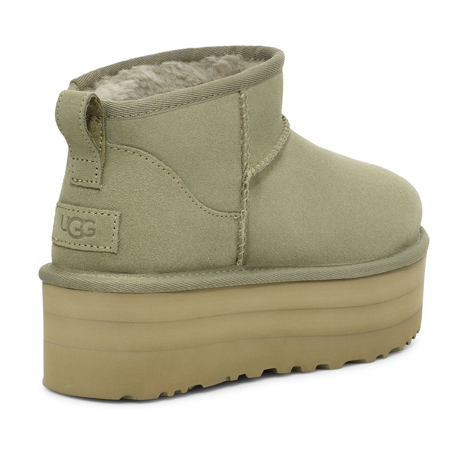Sandales à plateforme UGG Classic Ultra Mini pour femme, couleur trèfle ombré