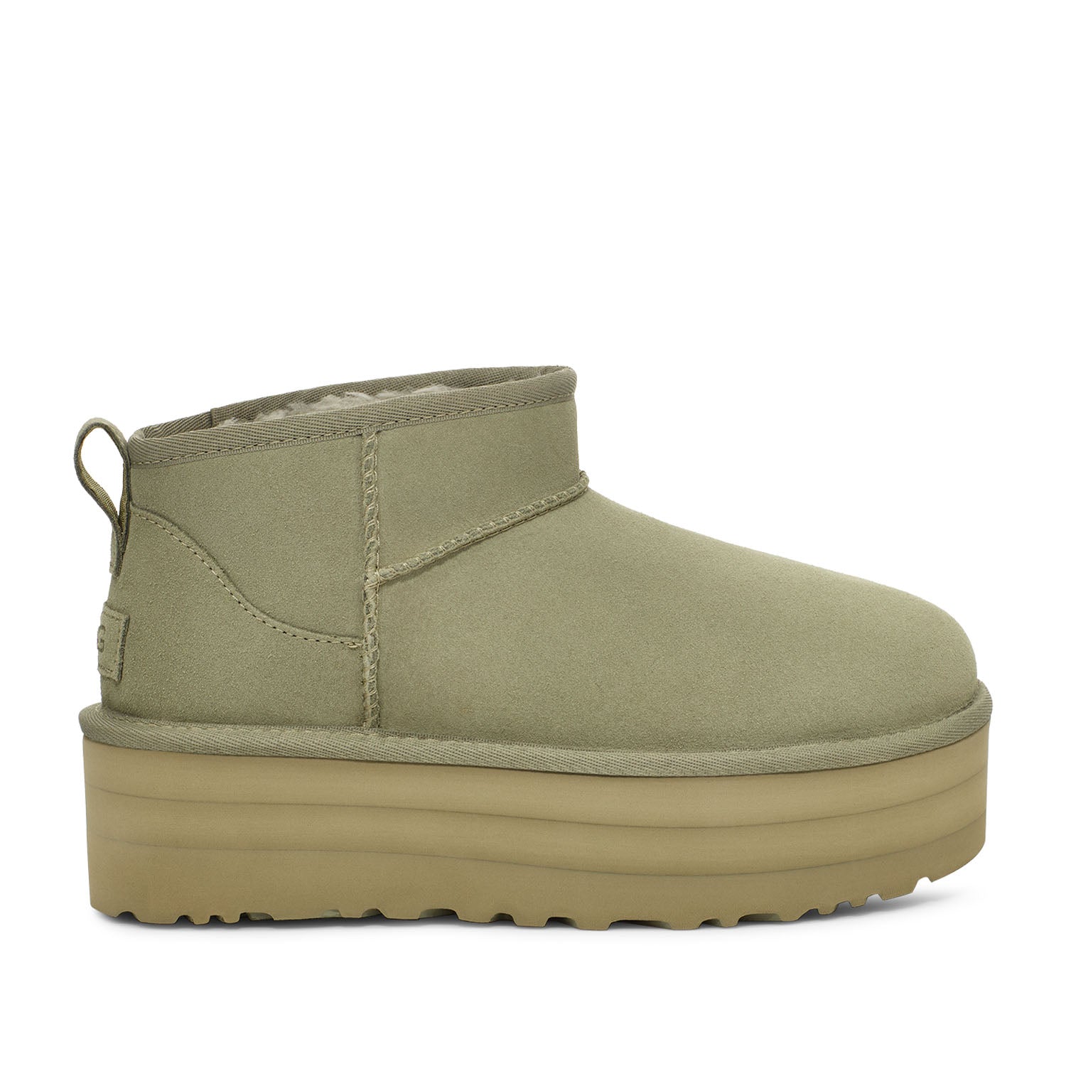 Sandales à plateforme UGG Classic Ultra Mini pour femme, couleur trèfle ombré