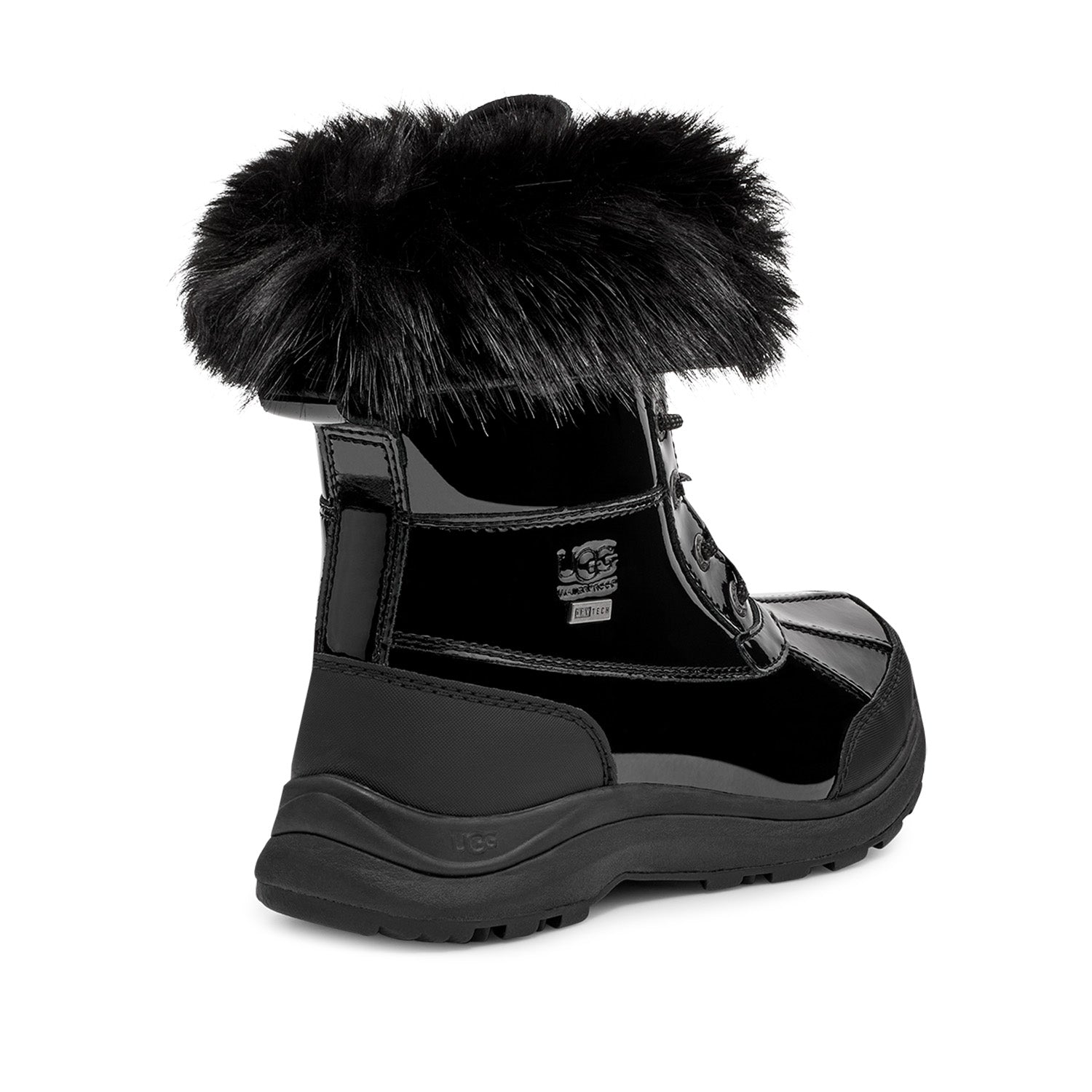 Bottes UGG Adirondack III pour femme en cuir verni noir