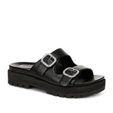 Vionic Capitola Lug Platform Sandal in Black Crystal