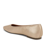 Vionic Women's Orinda Square Toe Ballet Flat in Light Gold