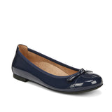 Vionic Women's Amorie Flat in Navy Patent