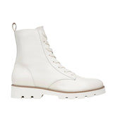 Vionic Women's Lani Water Resistant Lace Up Combat Boot in Cream